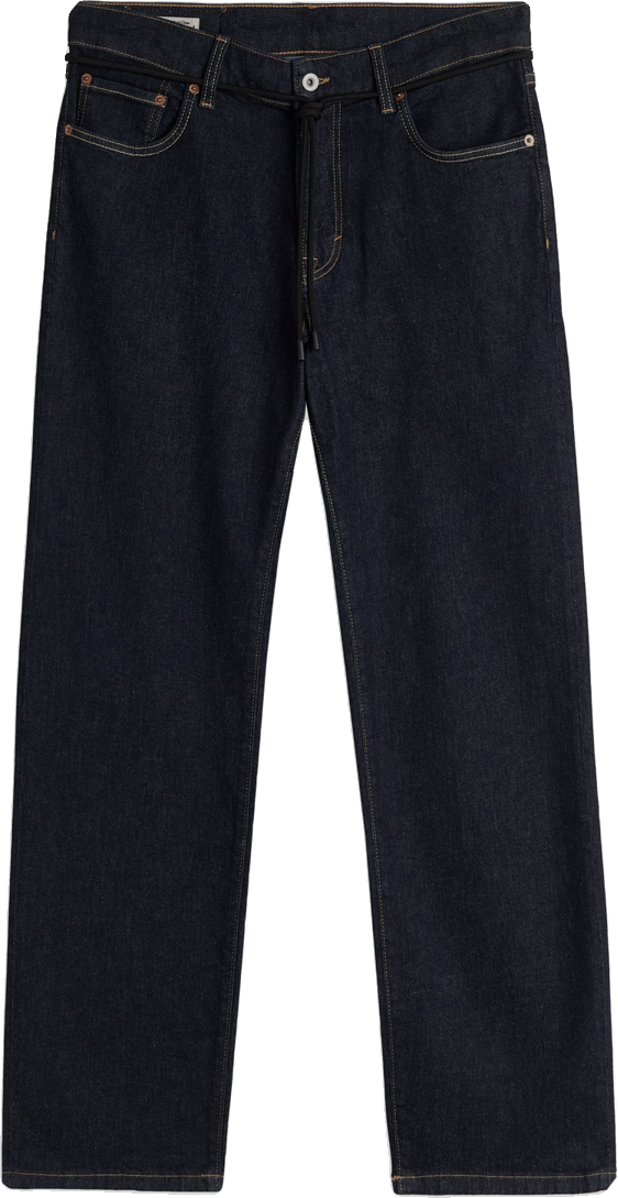 Classic Dark Wash Straight Leg Jeans