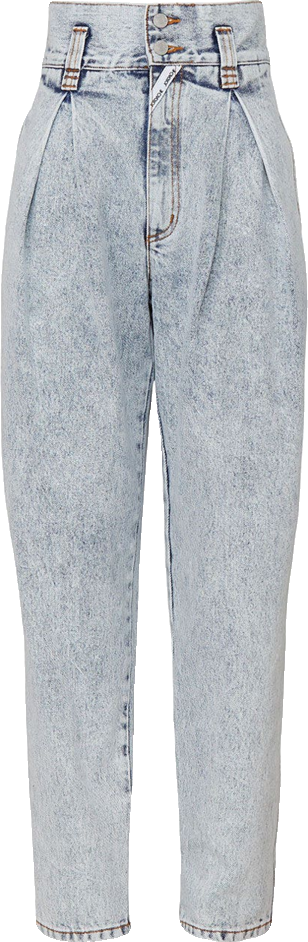 Vintage Stone Wash Paperbag Waist Jeans