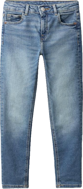 Ornate Pocket Mid-Wash Skinny Jeans