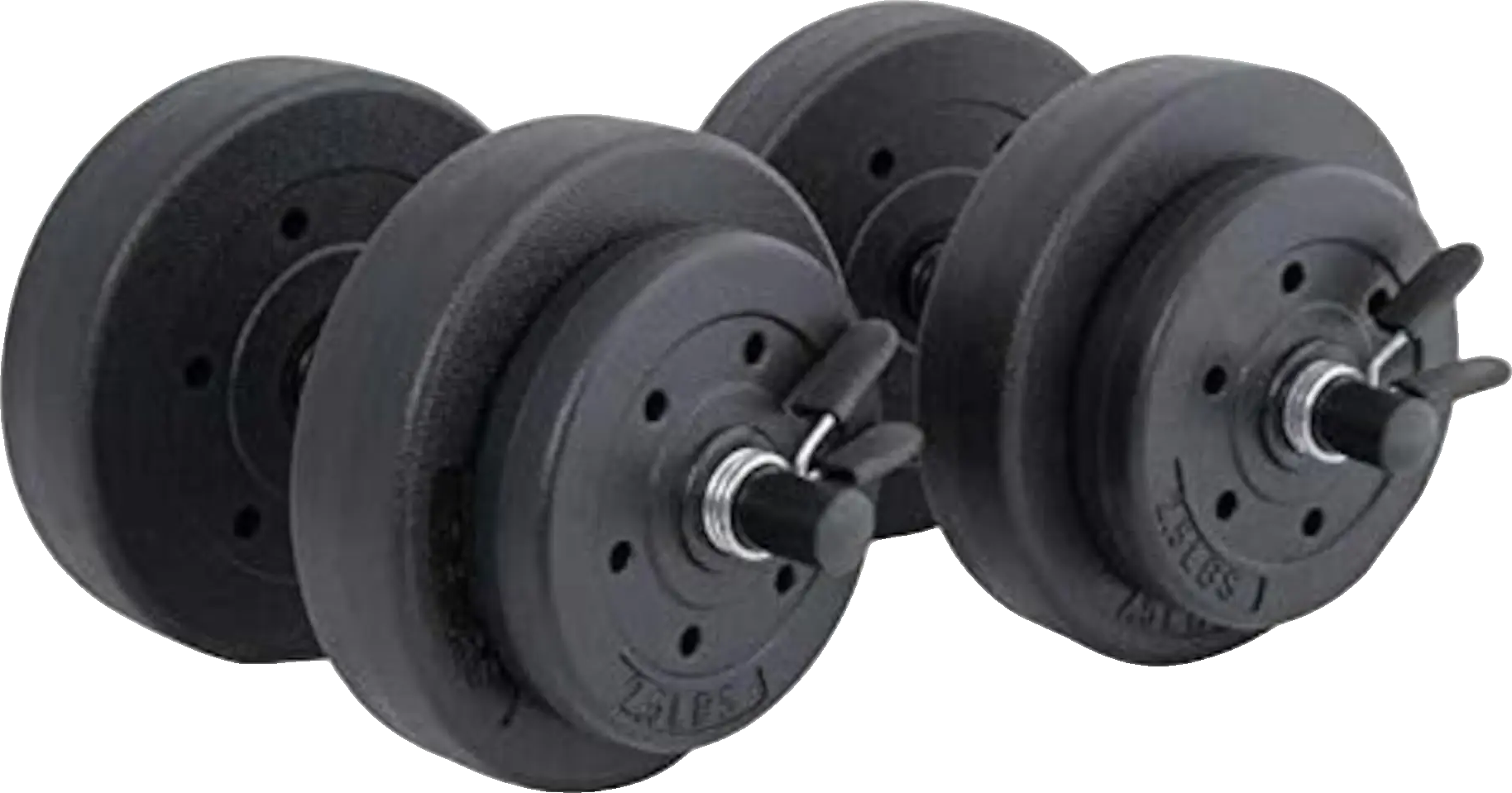 Cap Barbell 40-Pounds Cement Dumbbell Set (Black)