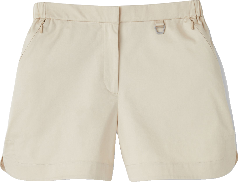 Effortless Pale Khaki Utility Shorts