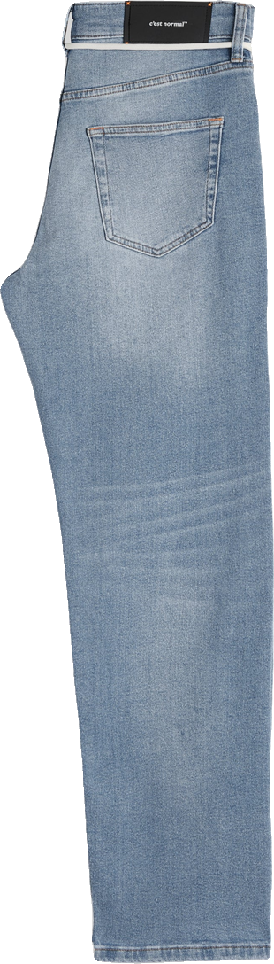 Timeless Mid-Wash Straight-Leg Denim Trousers