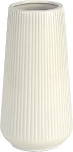 Artisanal Beige Ceramic Accent Vase