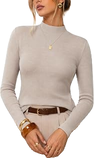 Arach & Cloz Luxurious Ribbed Knit Sweater
