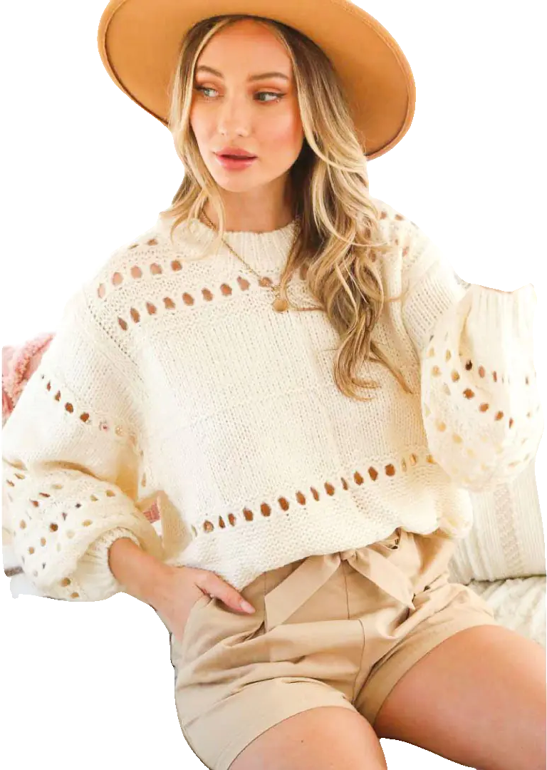 Open Knit Sweater