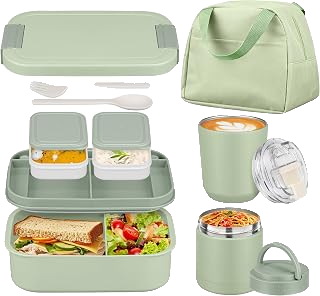 Contemporary Bento Box and Thermal Tumbler Set