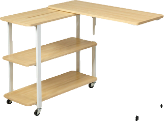 Contemporary Rotating L-Shaped Executive Desk