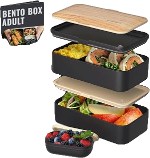 Stackable Bento Box in Symph Onyx