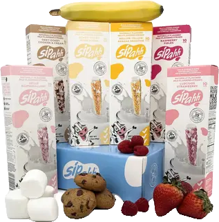 Gourmet Flavored Milk Straws, 60-Piece Set