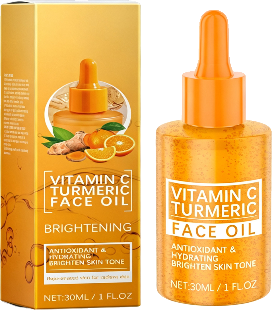 Vitamin C Turmeric Face Oil With Niacinamide & Rosemary Leaf Oil, Hydrating Brightening Fa