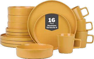 Cleo Stoneware 16-Piece Dinnerware Set