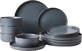 Famiware Nebula Ridge 12-Piece Stoneware Dinnerware Set