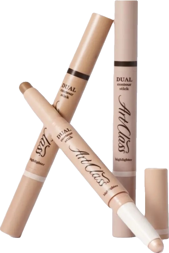[3colors] too cool for school Artclass By Rodin Dual Contour Stick 0.06 oz.(2.2g)