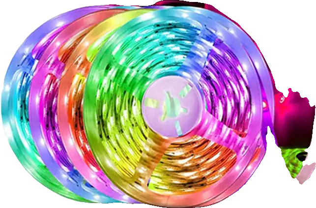 5050 RGB LED Strip Lights with Controller for Decor