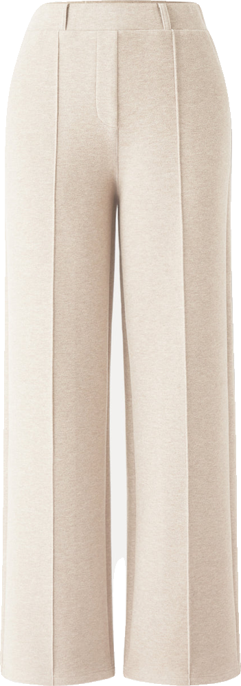 Effortless Greige Straight Leg Pull-On Trousers