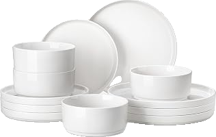 Leah 12-Piece Porcelain Dinnerware Set