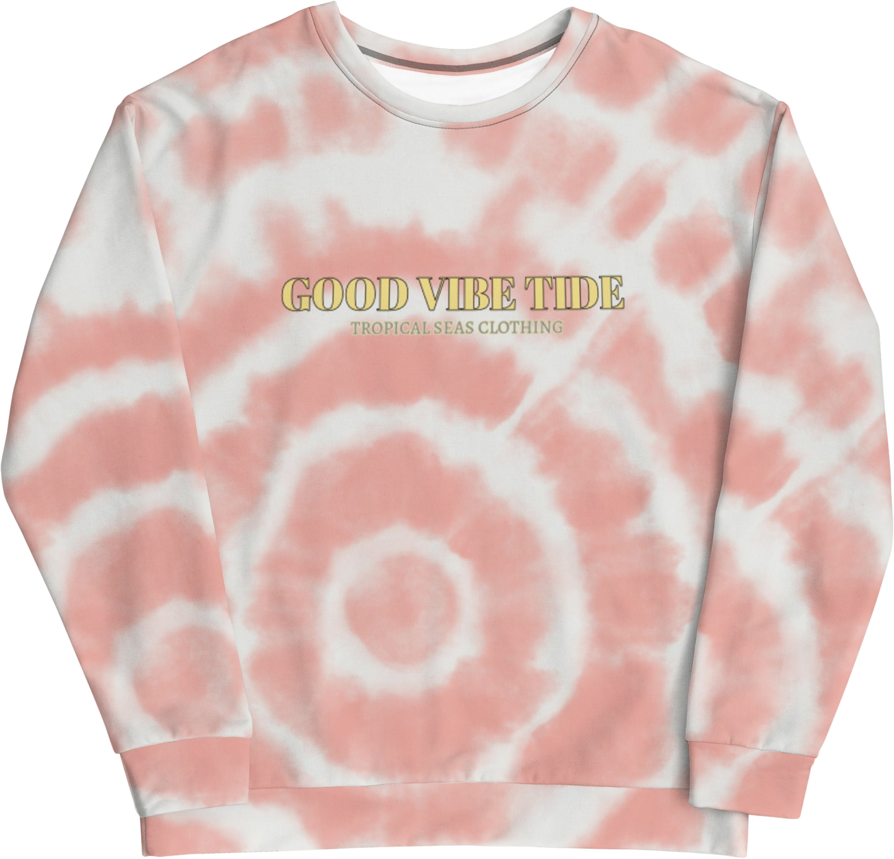 Peach Tie-Dye Cotton Terry Sweatshirt