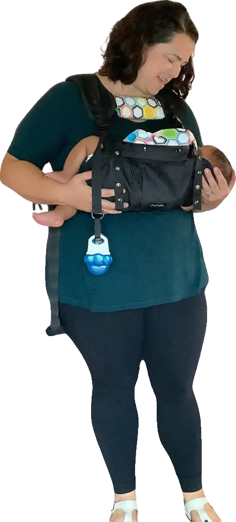 GoGoVie 8-35lb|0-36mo 7-in-1 Premium Baby Carrier Newborn to Toddler Hybrid Slin