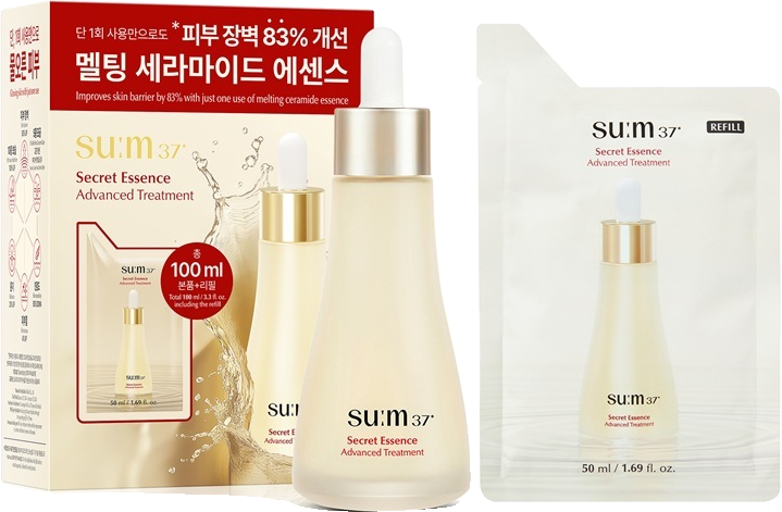 SU:M37 Secret Essence Advanced Treatment 1.69 fl. oz.(100ml) Set (+refill 1.69 fl. oz.(100ml))