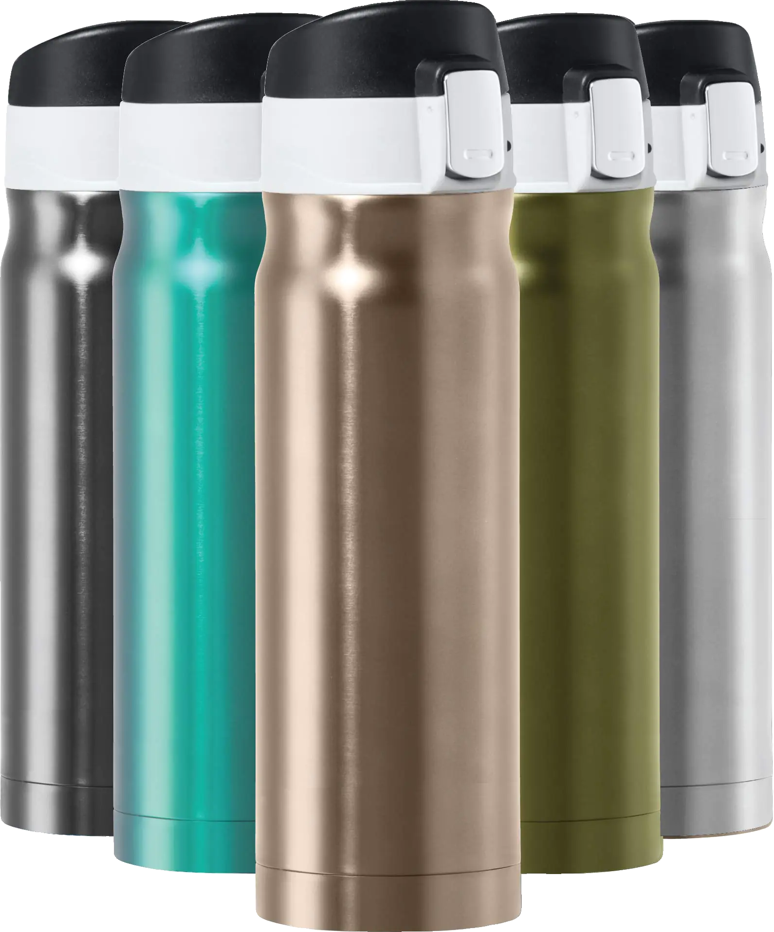 OGGI Caliber Stainless Steel Travel Water Bottle- Insulated Coffee Mug Metal Wat