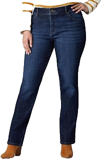 Lee Sculpting High Rise Straight Leg Jeans