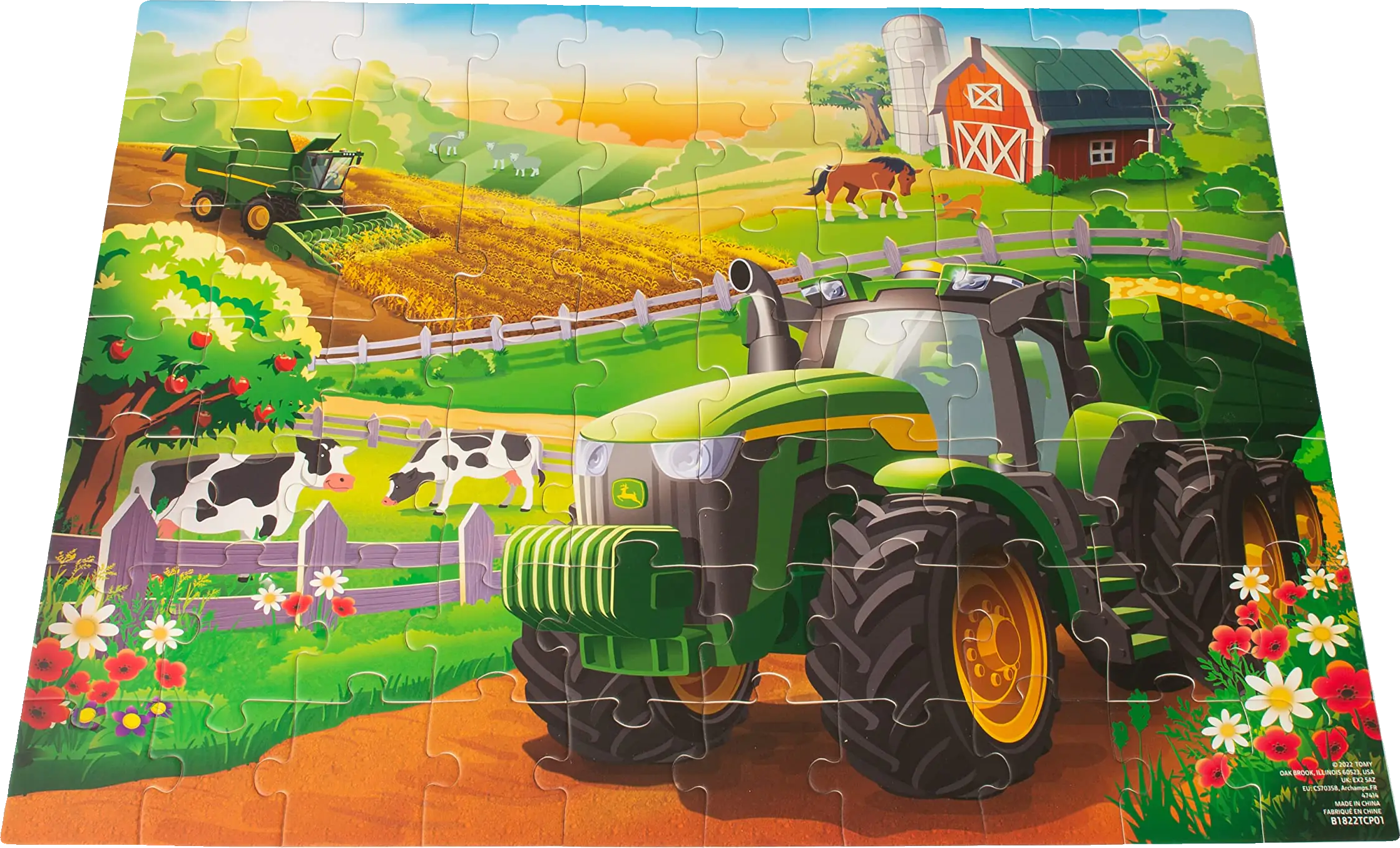 John Deere Farm Kids Puzzle - Kids and Toddler Puzzle with Large Durable Pieces