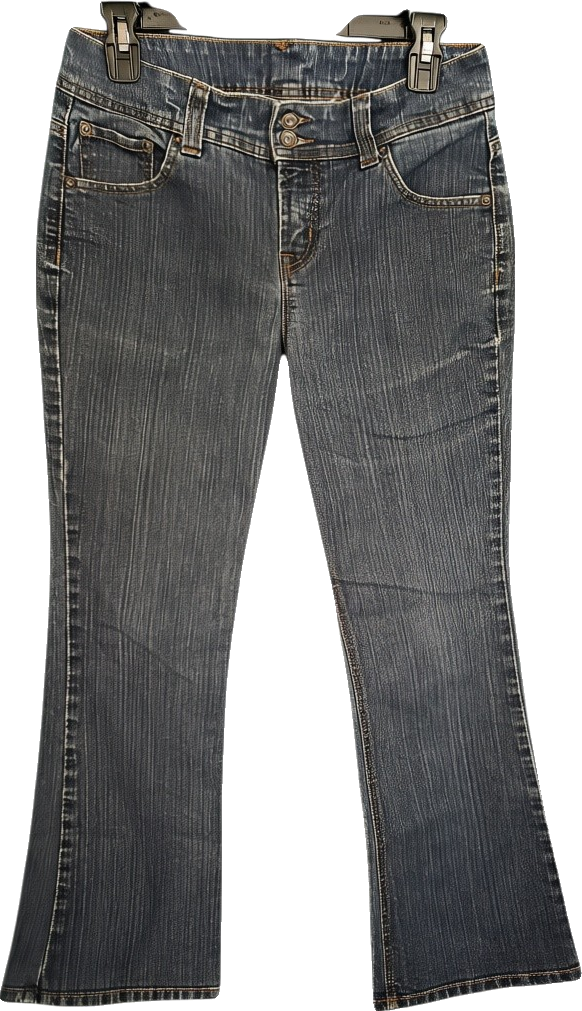 Dark Wash Stretch Waist Bootcut Denim