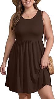 The Linen-Blend A-Line Knee-Length Sundress