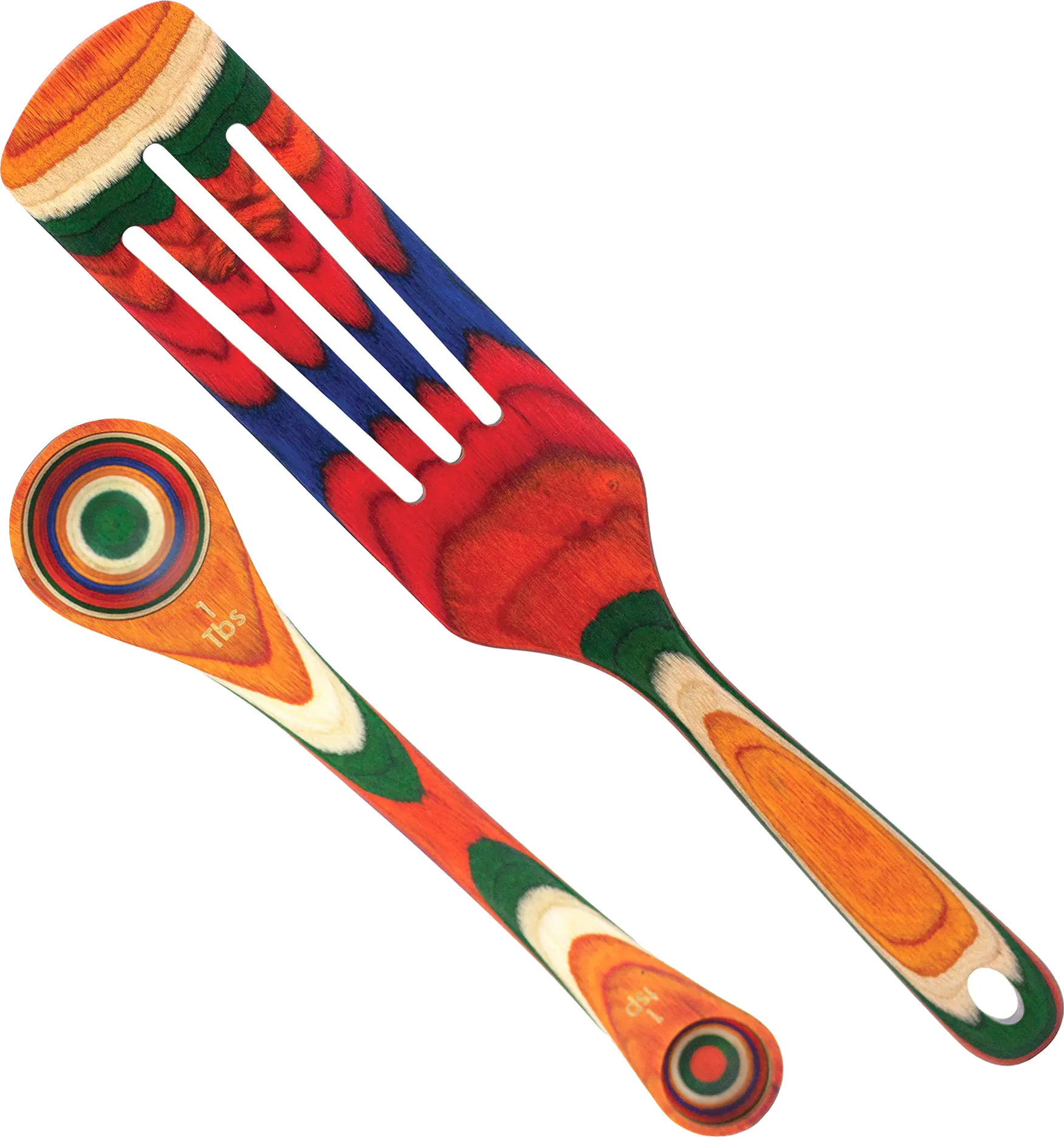 Baltique Marrakesh Collection 2 Piece Cooking Utensil Set Spurtle & Measuring Sp