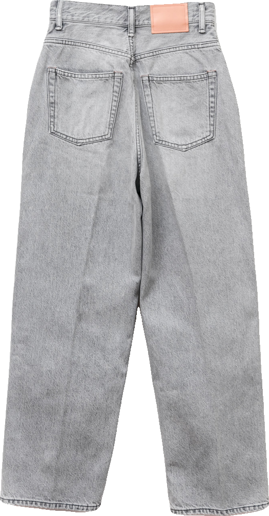 Vintage Stone Grey Tapered High-Rise Jeans