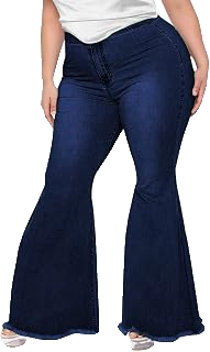 Plus Size Bell Bottom Jeans For Women