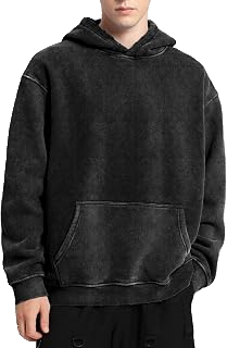 Heavyweight Acid Wash Cotton Fleece Hoodie
