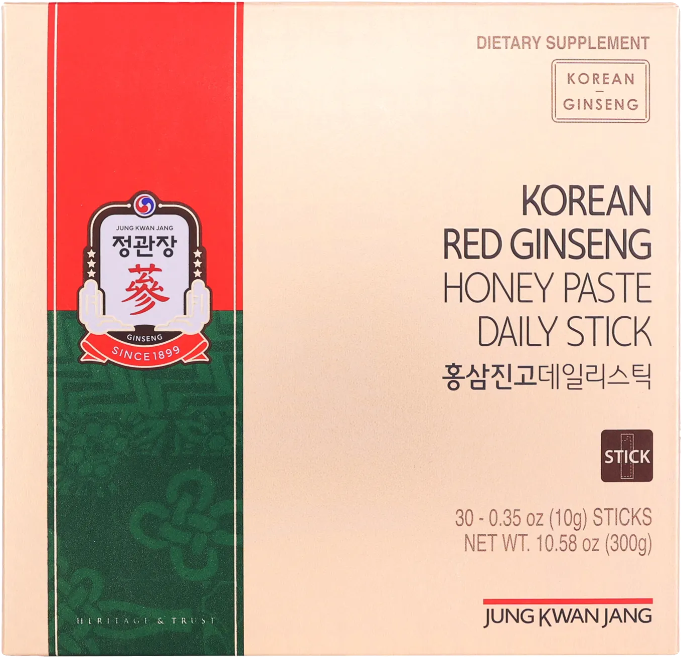 JUNG KWAN JANG Ginseng Honey Paste Daily Stick 0.35 oz.(10g) x 30ea