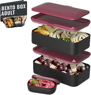 Stackable Bento Lunch Box in Very Berry