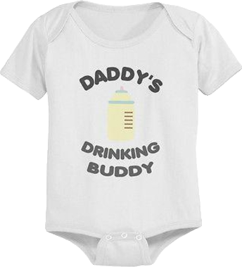Daddy's Drinking Buddy Cotton Baby Bodysuit