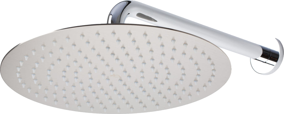 12-inch Rainfall Shower Head · Brushed Steel