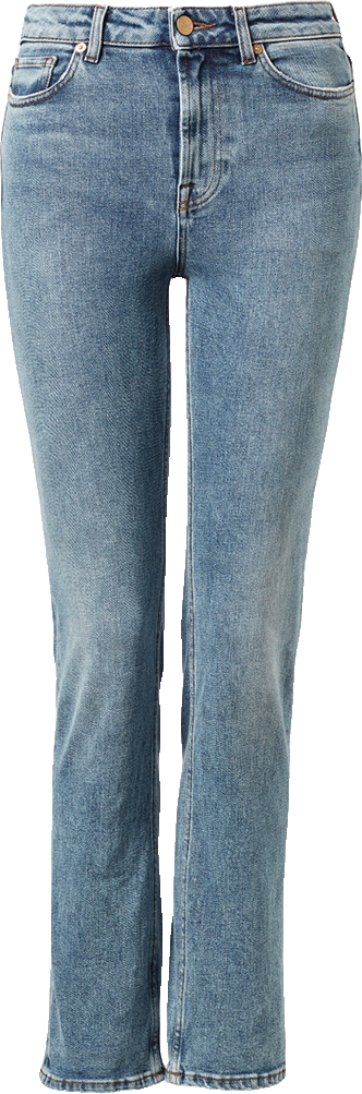 Timeless Mid-Rise Straight-Leg Denim Trousers