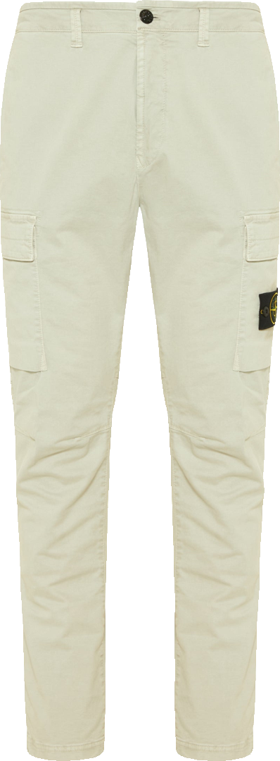 Refined Stone Cargo Cuffed Trousers