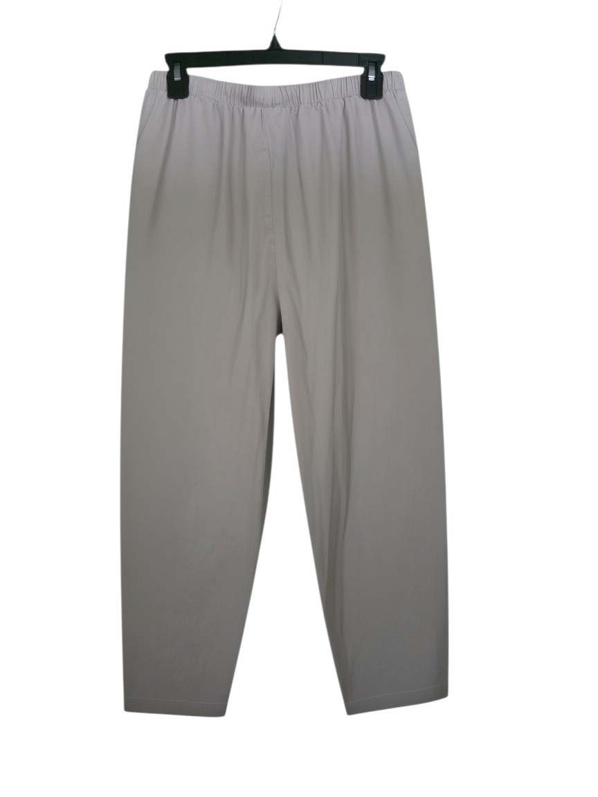 Effortless Stone Grey Elasticated Waist Trousers