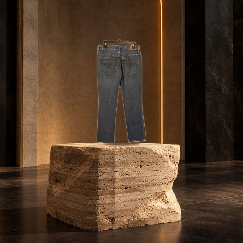 Heritage Mid-Rise Straight Denim Jeans