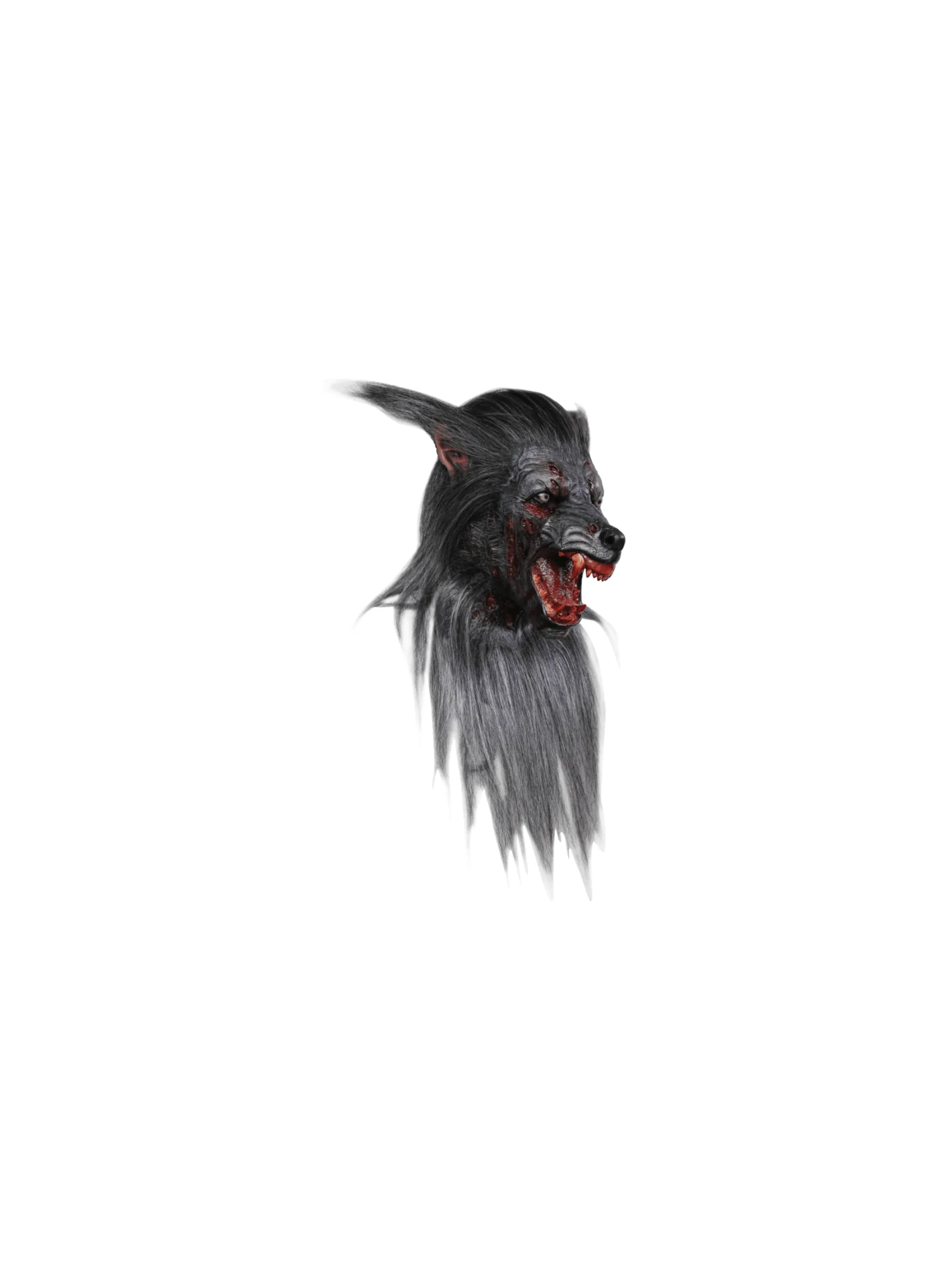 Black Wolf Werewolf Mask