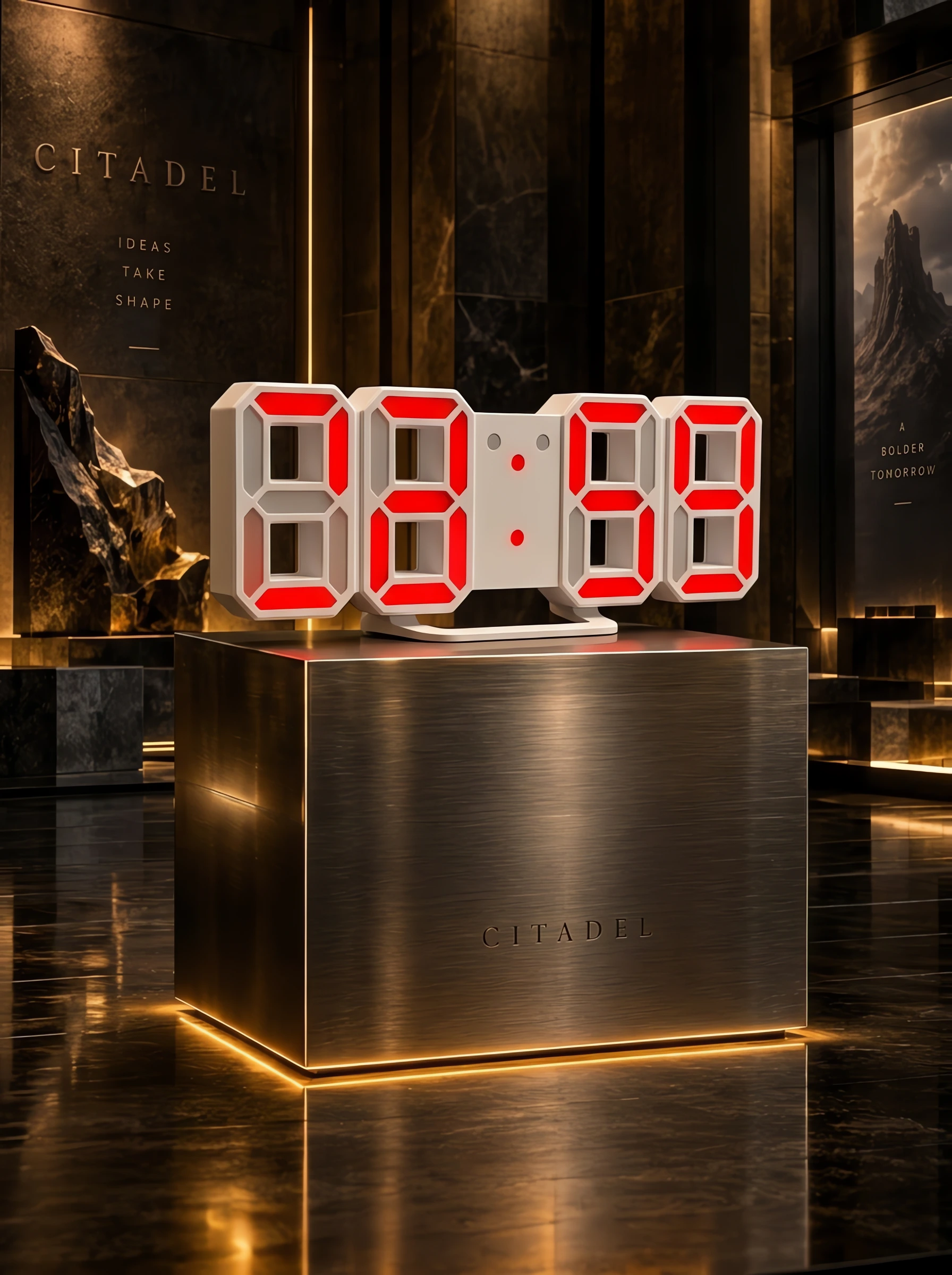 3D LED Digital Alarm Clock