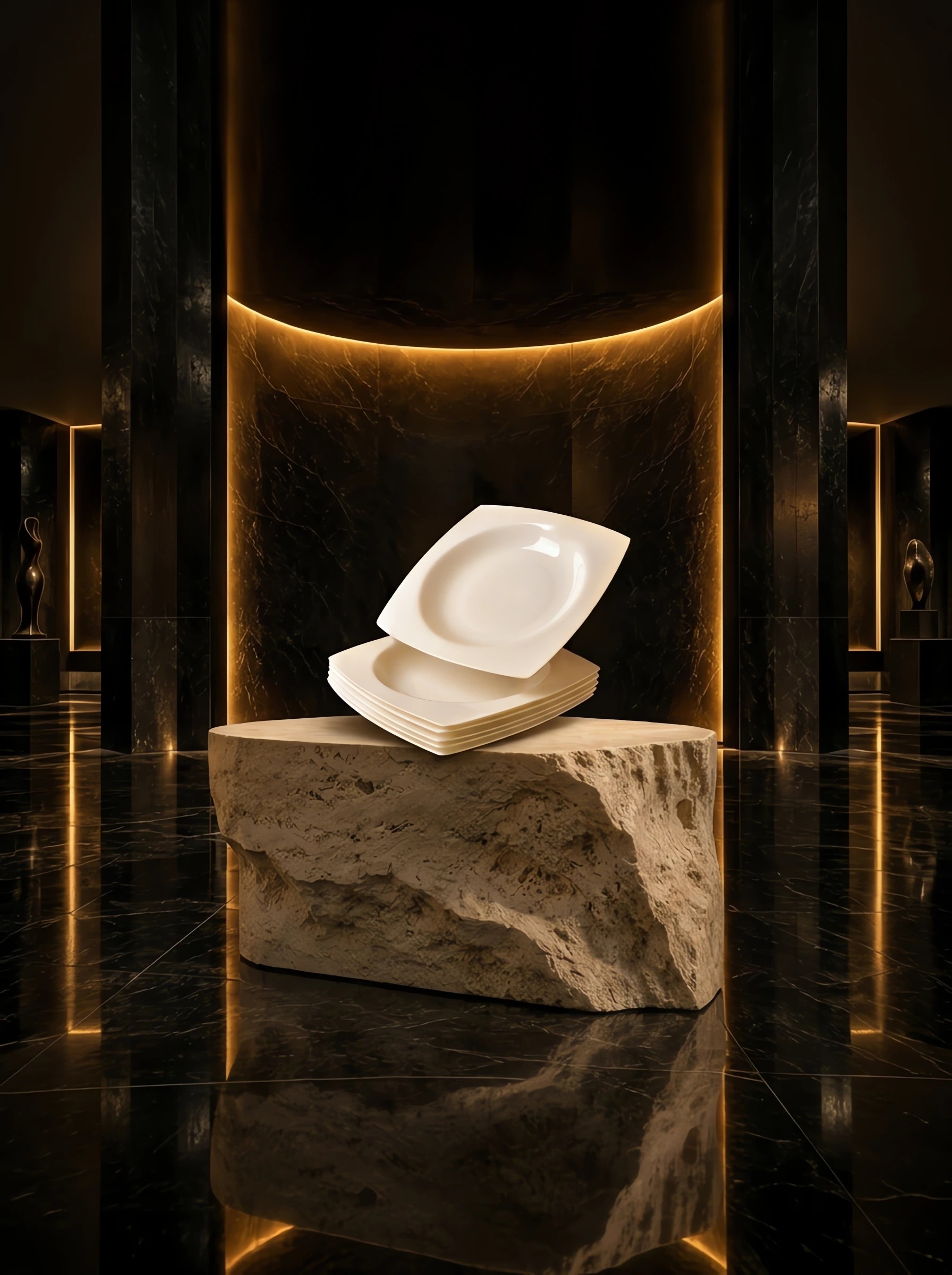 Square Salad Plate Set, Service for 6
