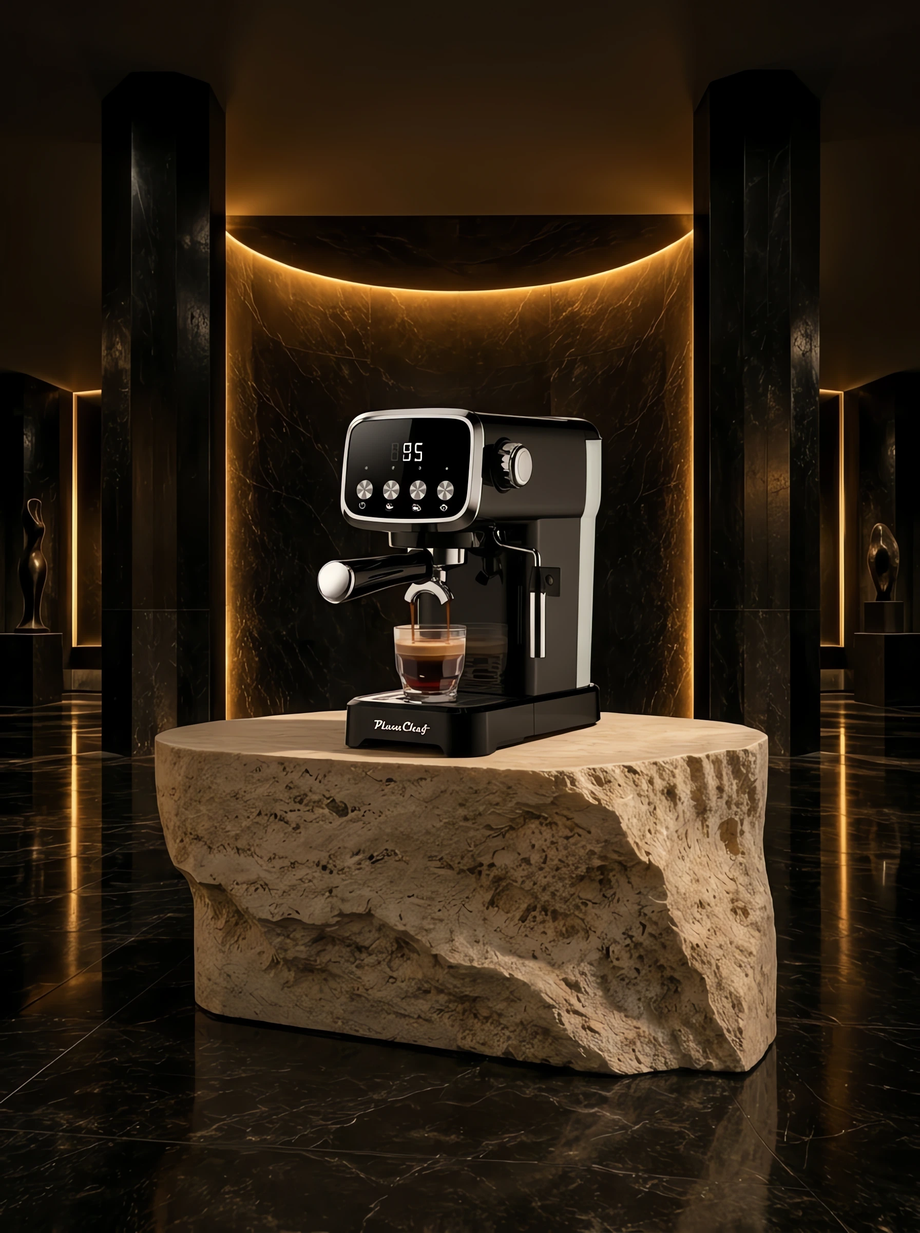 Slim 20-Bar Espresso Machine with Steam Wand
