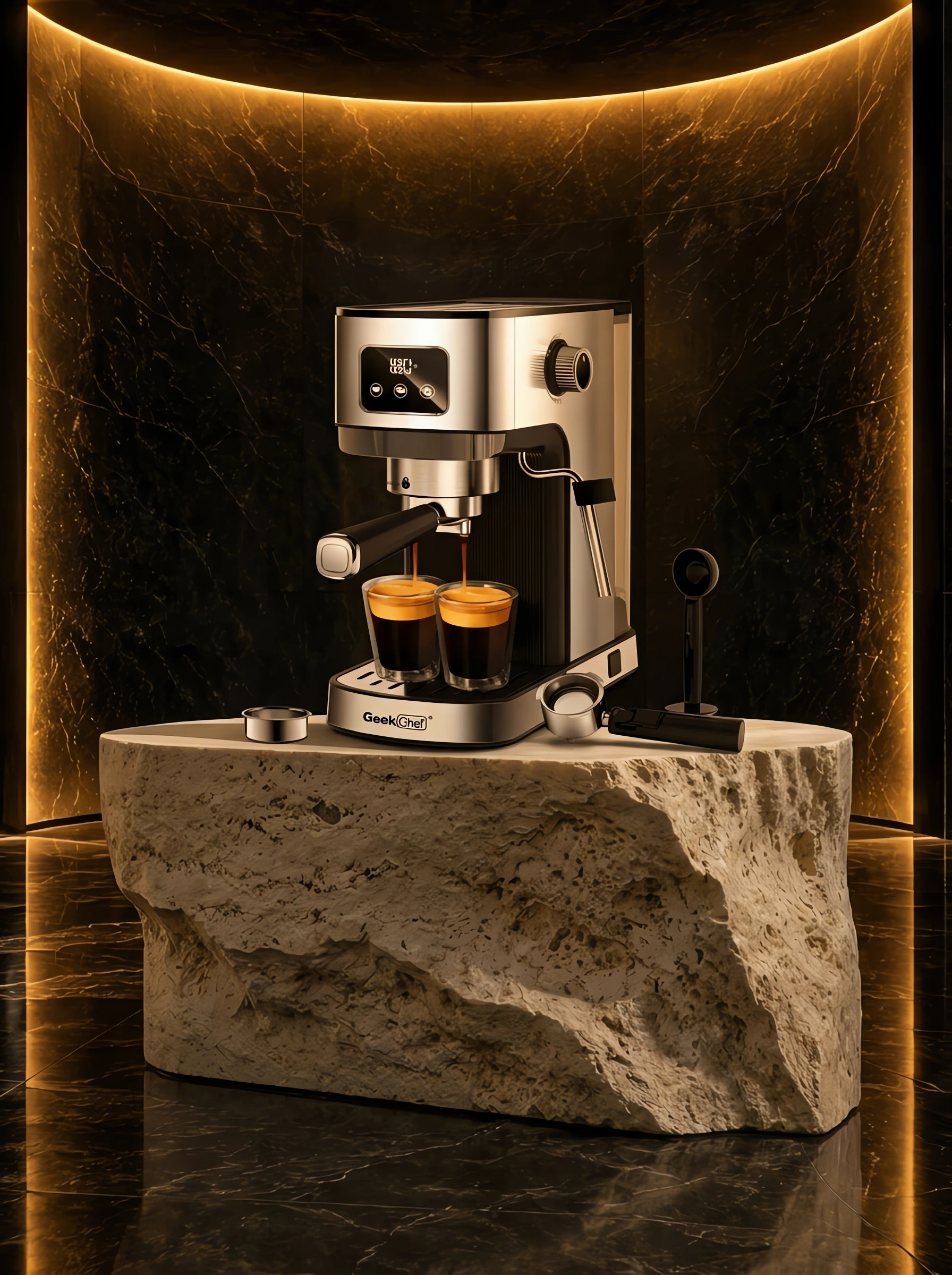 Espresso & Cappuccino Machine with Pod Filter