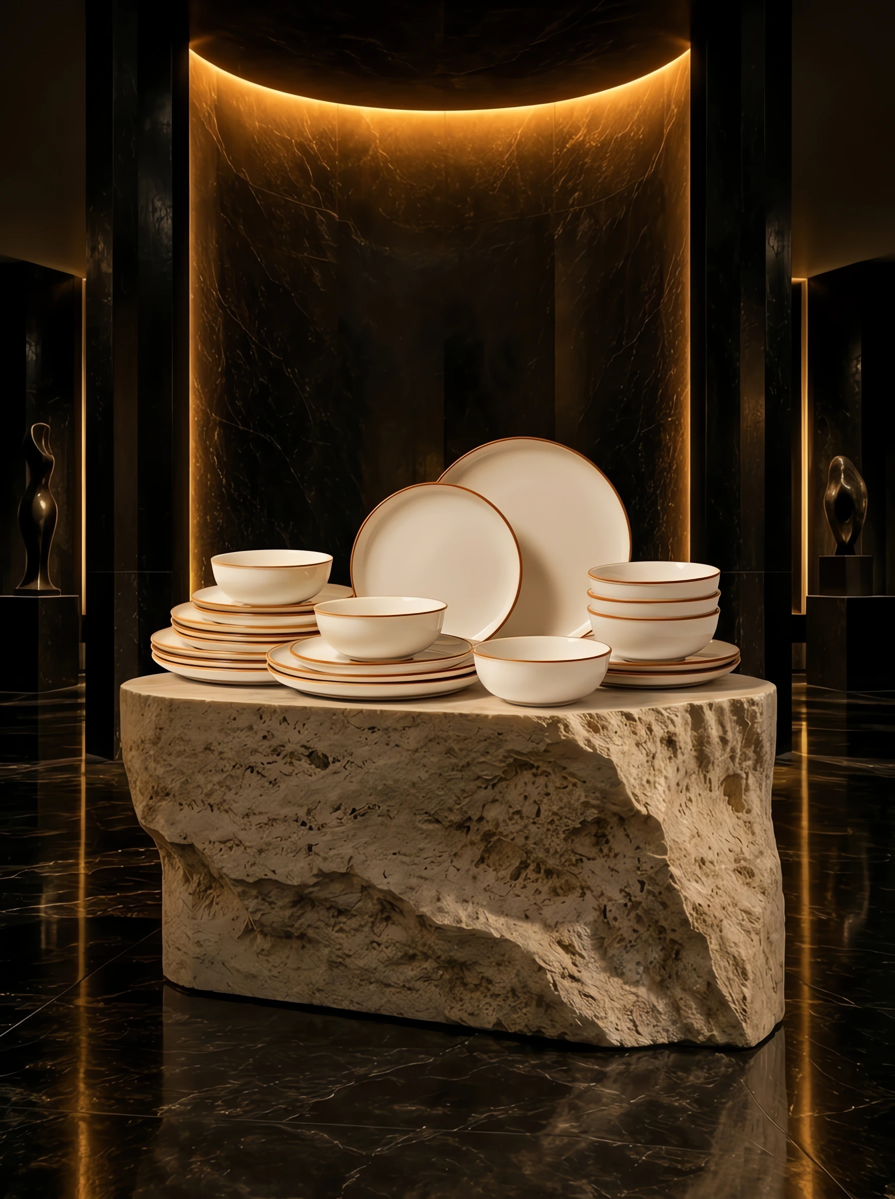 White Ceramic Dinnerware Set, 18 Piece