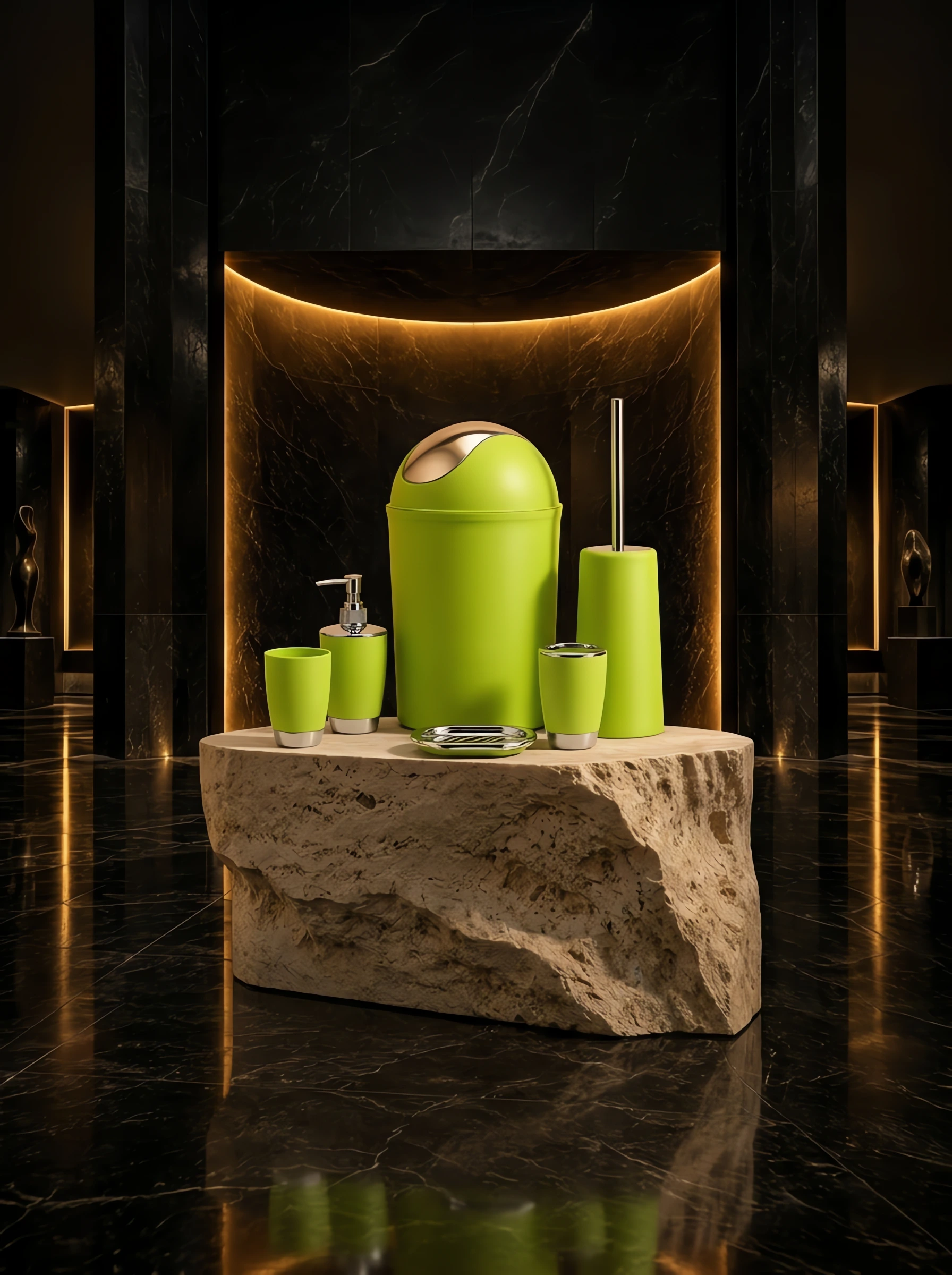 Six-Piece Bath Ensemble, Gift Set
