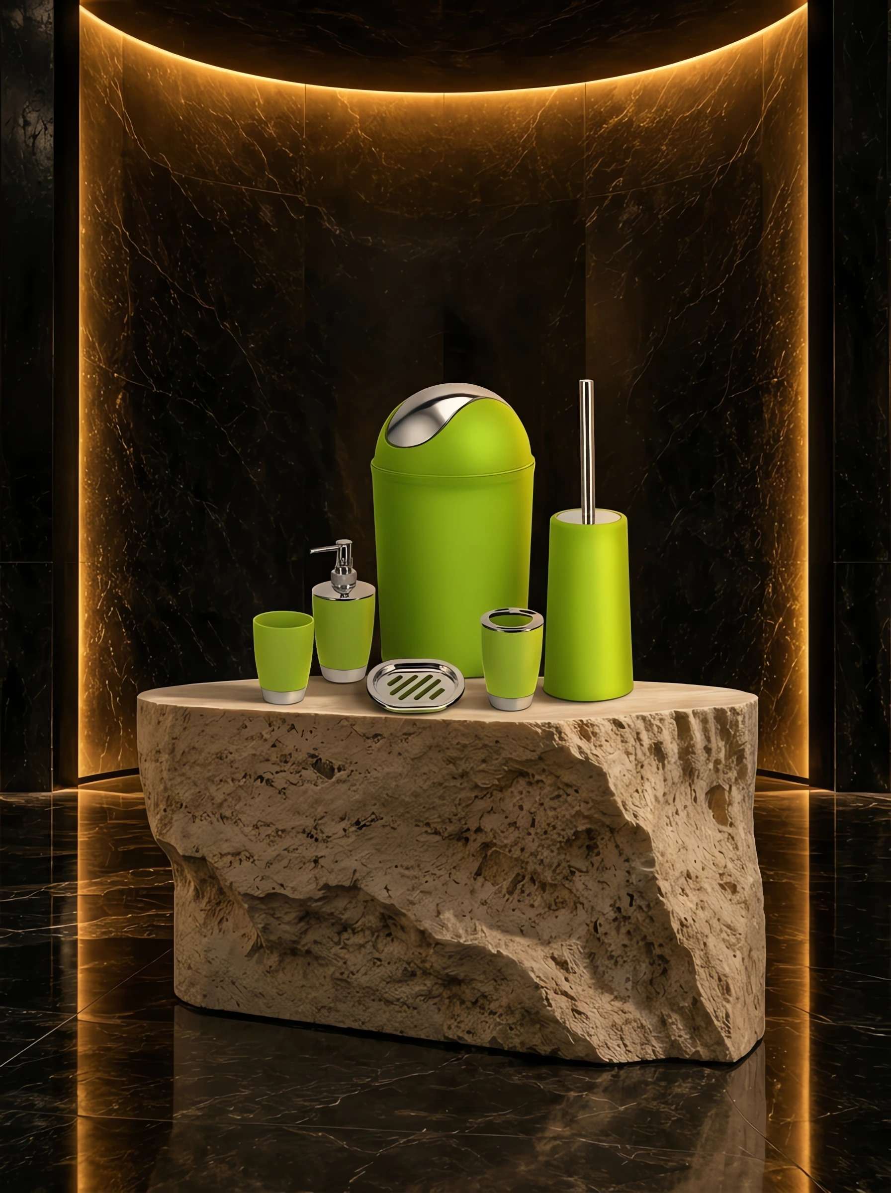 Six-Piece Bathroom Accessory Set