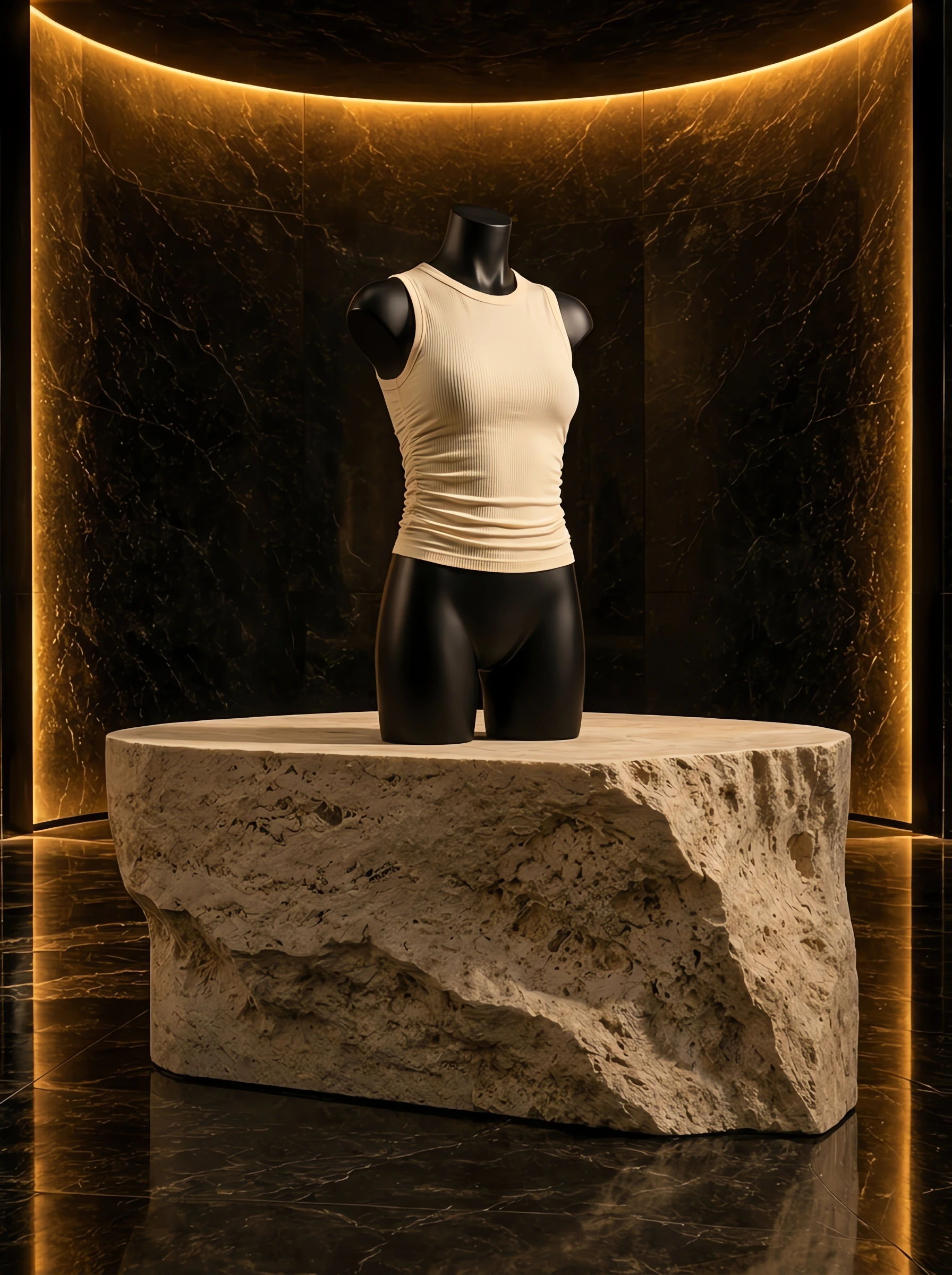 Ribbed Ruched Active Tank