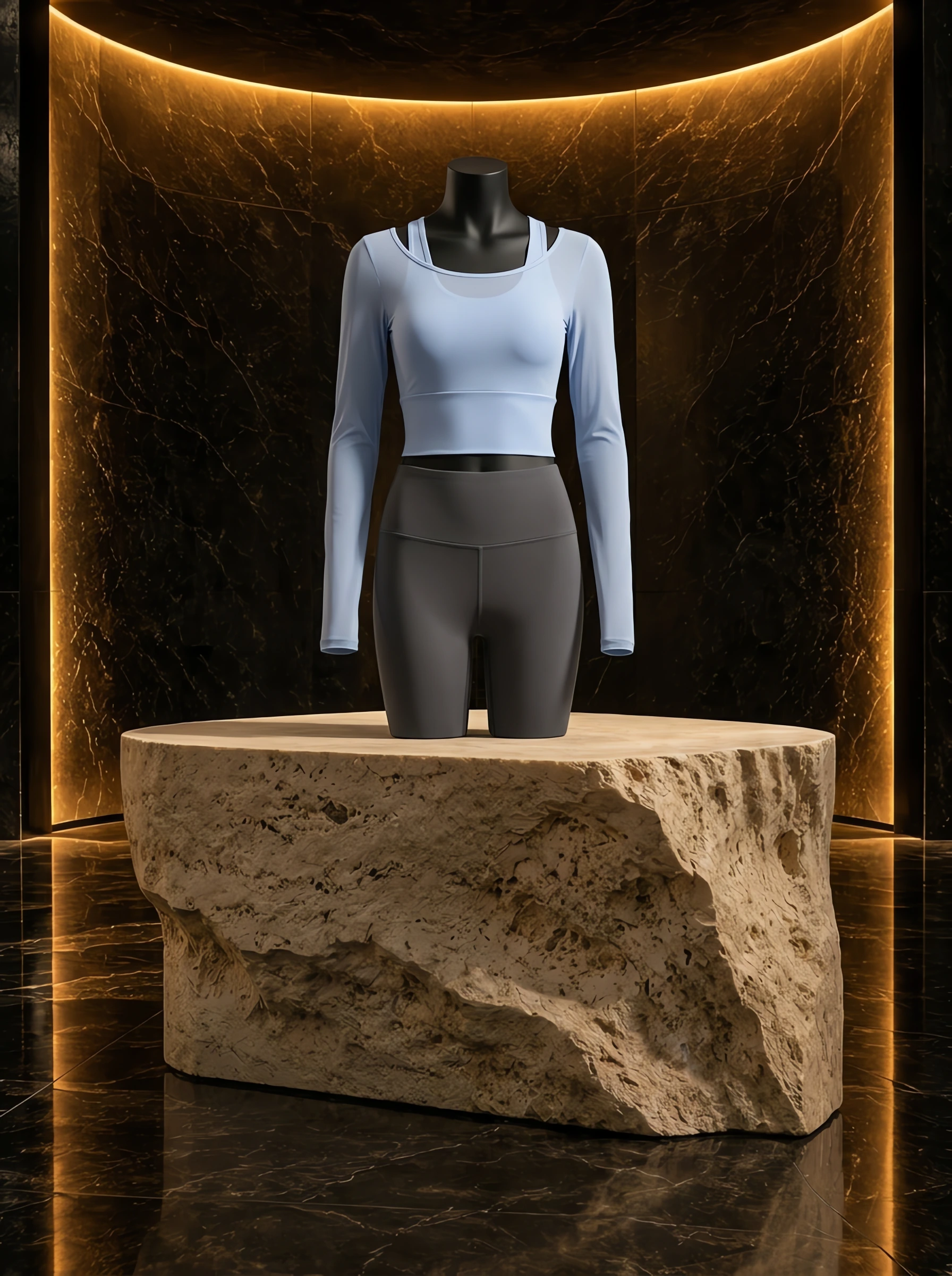 Long Sleeve Active T-Shirt With Built-in Bra